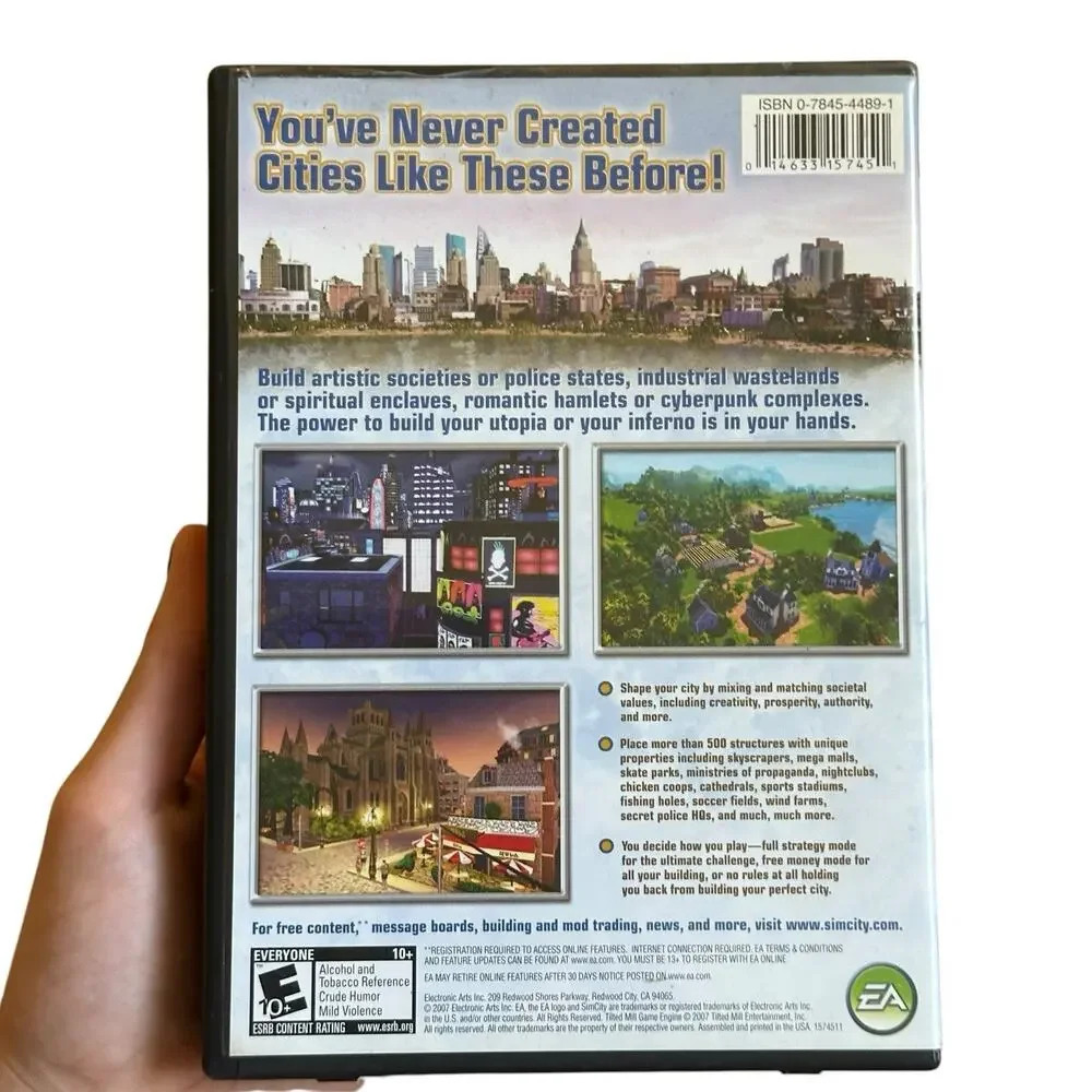 SimCity Societies PC DVD-ROM 2007 EA Complete w/ Manual Untested